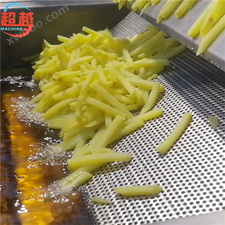 100公斤半自动速冻红薯条油炸生产线 红薯条(干)加工设备