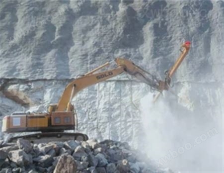 陕西西安--临工挖机改装全液压凿岩钻机