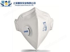 优唯斯UVEX8733117折叠式带阀防尘口罩耳带式