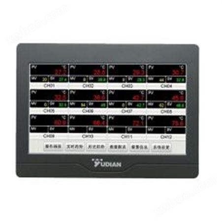 YUDIAN宇电 AI-3756触摸屏式PID温度调节器温控器记录仪7寸真彩可记录AI-3756K5(可控硅输出)