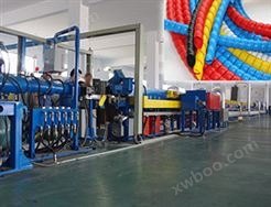 螺旋高压线液压油管胶管保护套设备生产线