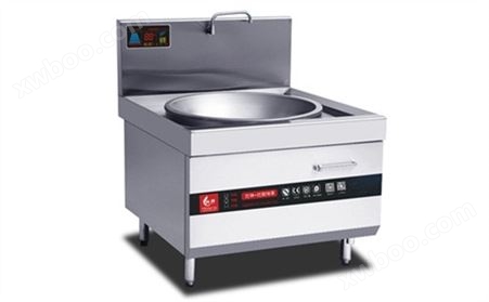企业单位食堂厨房设备节能不锈钢单头商用电磁炒炉