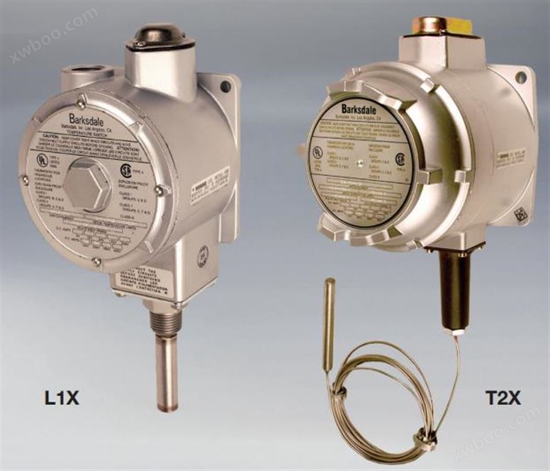 德国barksdale电子式温度开关BTS3000温度继电器MT1H、MT2H、T1X、T2X温控阀TXR、TXL温控器