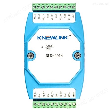 NLK-2014  8路单端模拟量输入(直流型0-10V)模块