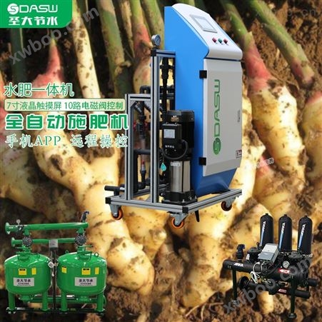 自动施肥机什么价格 可远程操控灌溉施肥大田种植生姜水肥一体机